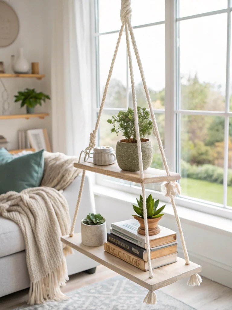 DIY Hanging Shelf