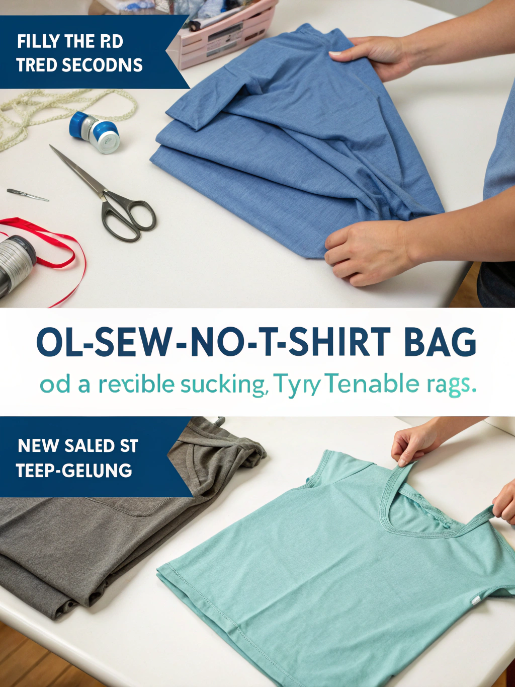 DIY No Sew T-Shirt Bag: How to Make 1 in 5 Easy Steps! 3 Step 4: Cutting vertical fringe strips at the bottom of the t-shirt for the DIY no sew t-shirt bag.