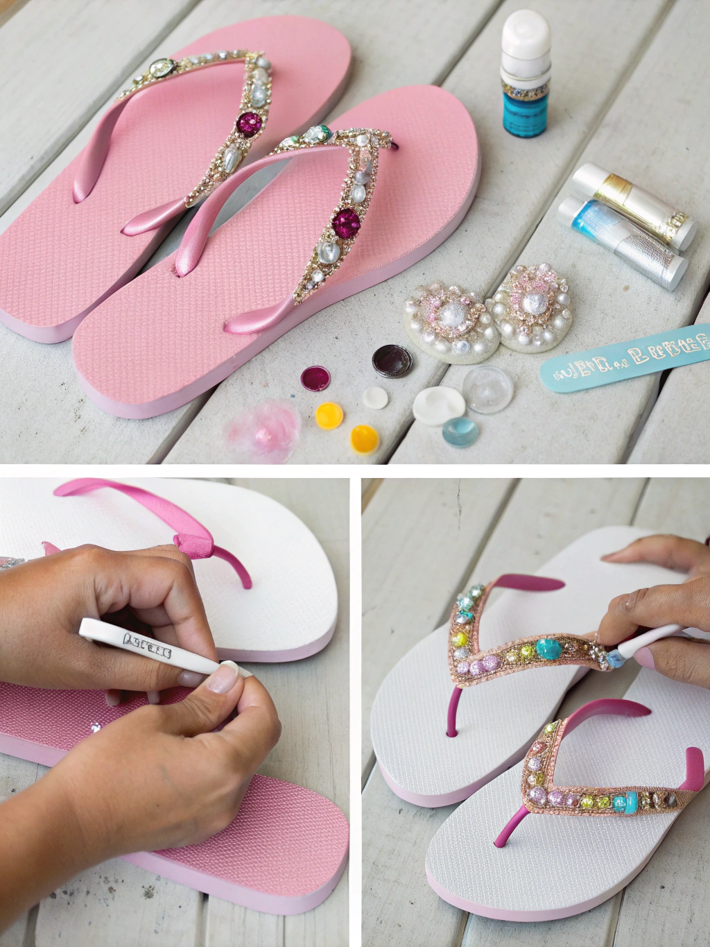 DIY Flip Flop Refashion: 5 Easy Steps to Chic Summer Footwear 3 Step 1: Preparing fabric strips for DIY flip flop refashion
