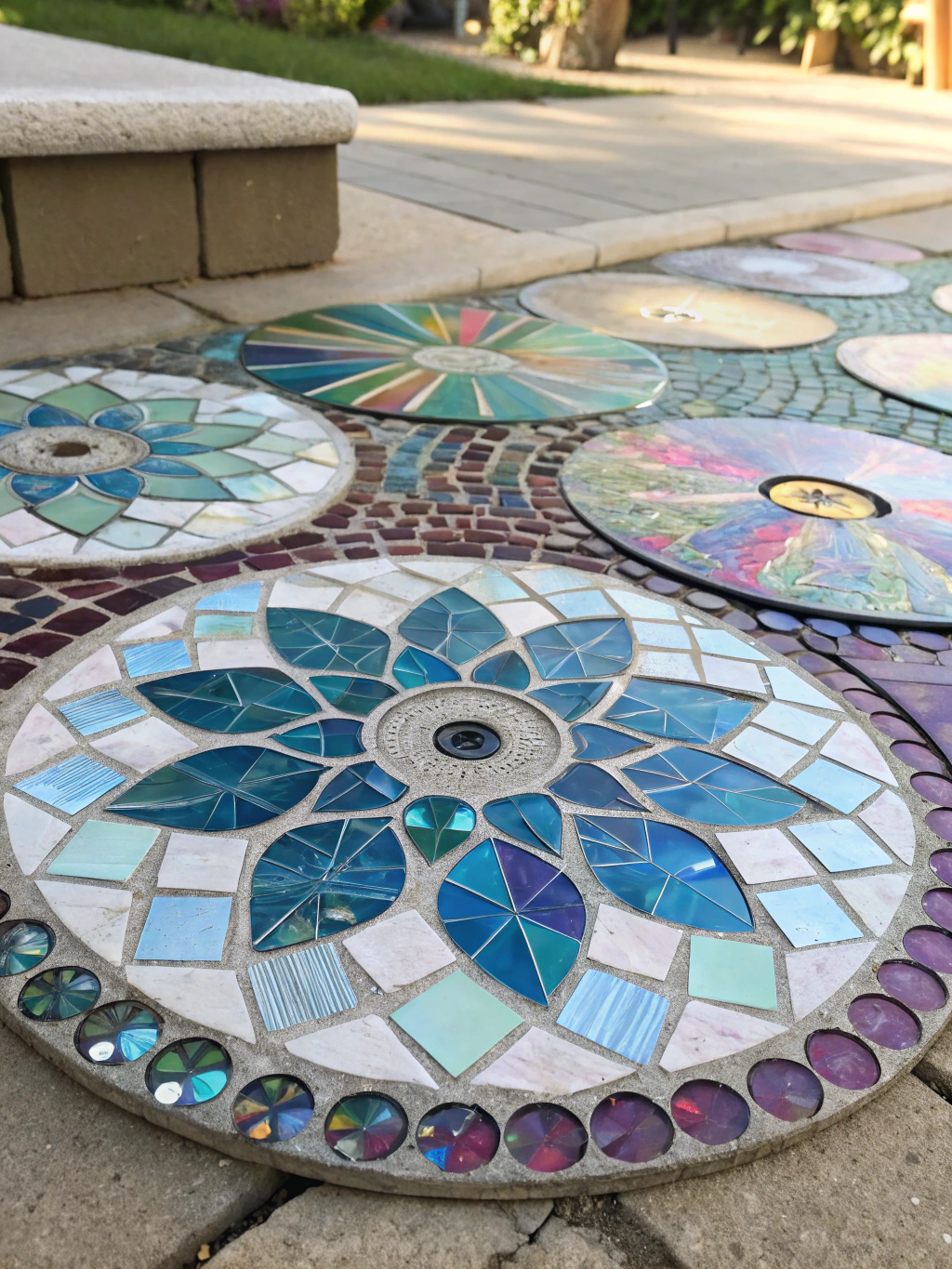 old CD mosaic projects