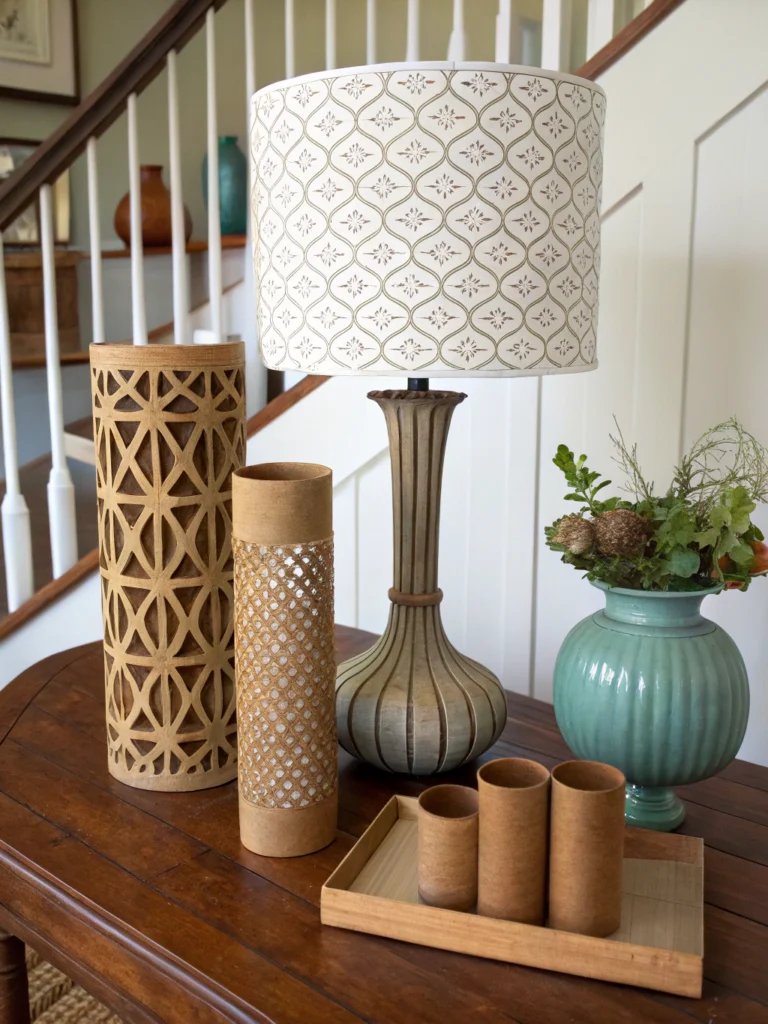 Creative crafts using repurposed cardboard tubes for fun DIY projects.