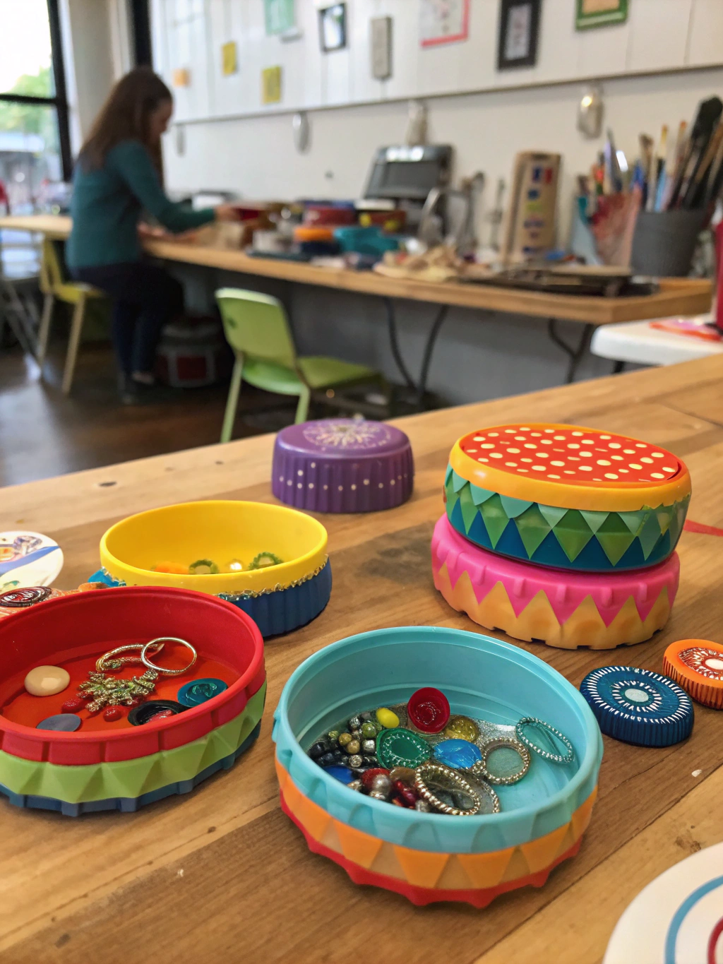 Repurpose Plastic Lids Crafts: 7 great you need to do 4 repurpose plastic lids crafts Final result