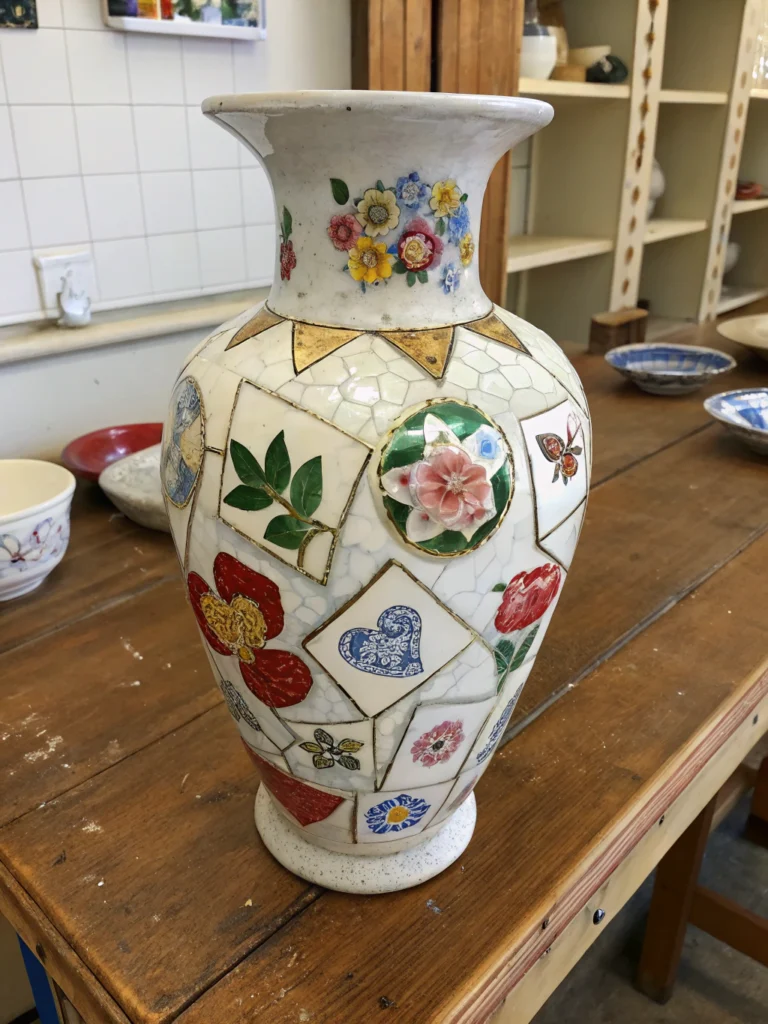 Creative DIY projects repurposing broken china in your home, upcycling ideas.