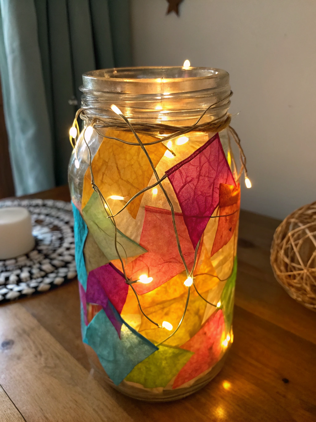 Step 1 of tin can luminaries creative reuse art project: cleaning tin cans.
