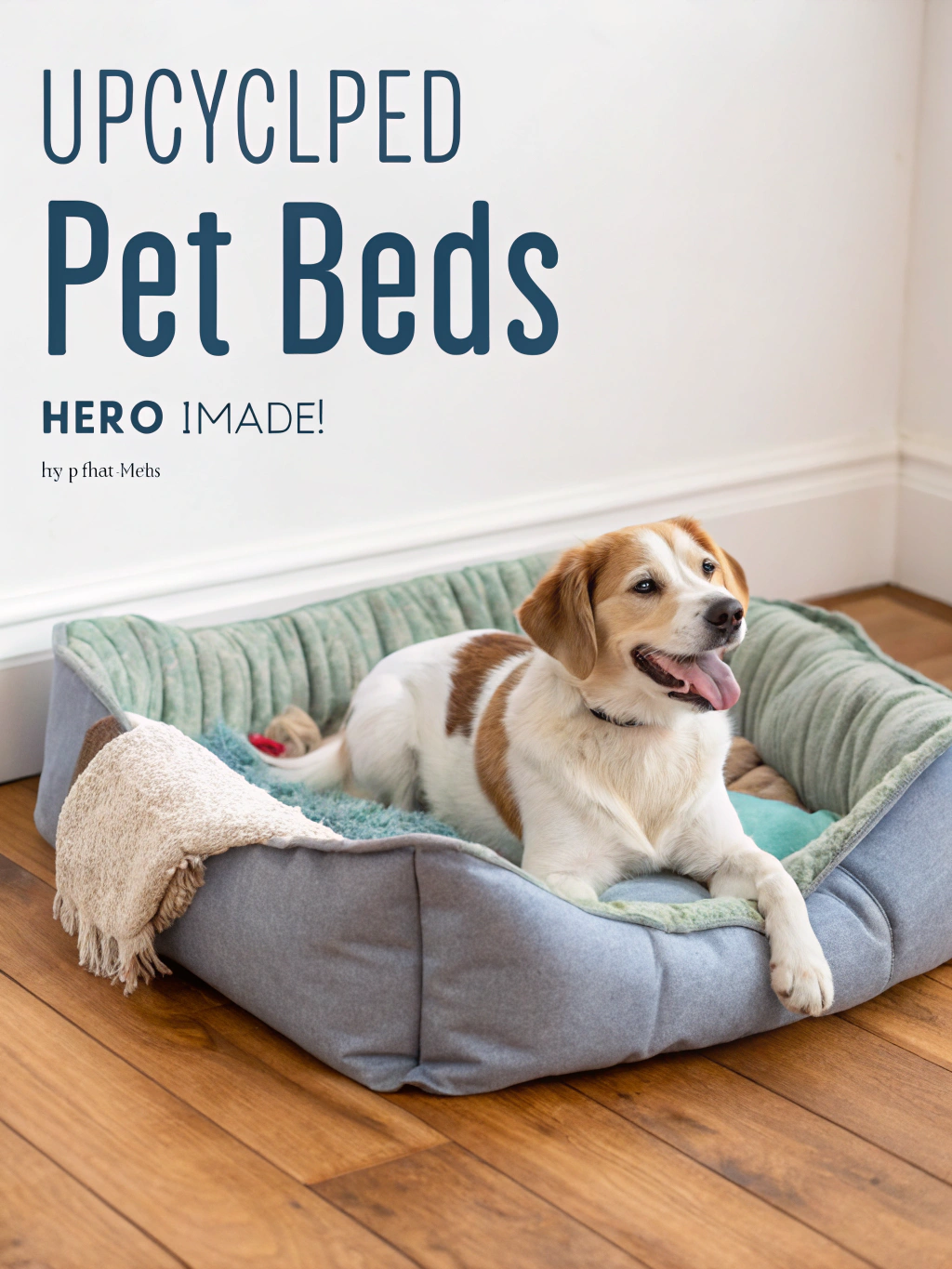 Upcycled Pet Beds: 7 Easy Ways to Transform Old Items 1 Creative upcycled pet bed made from vintage suitcase, showcasing sustainable pet furniture ideas.