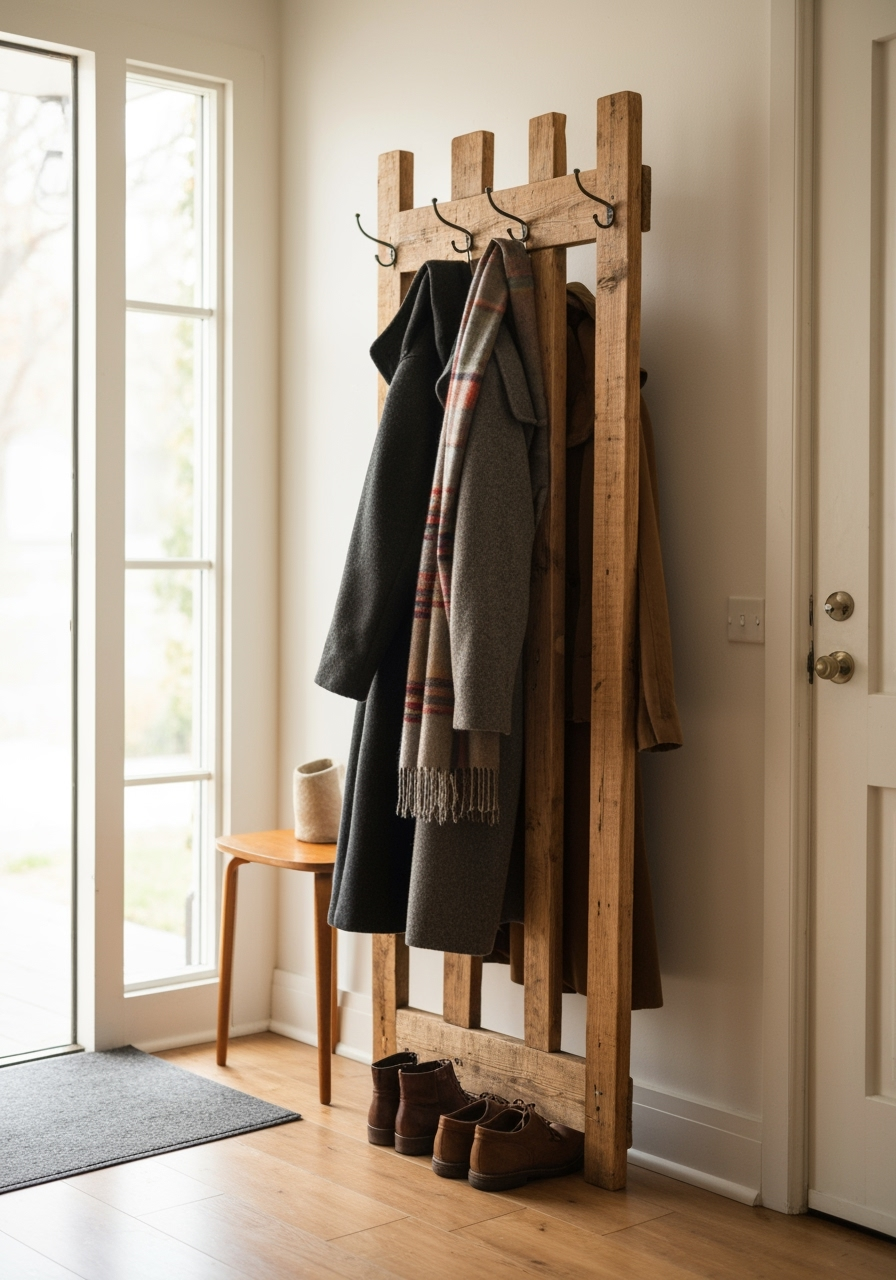 DIY Wooden Coat Rack: How to Build This Simple 3-Item Gem